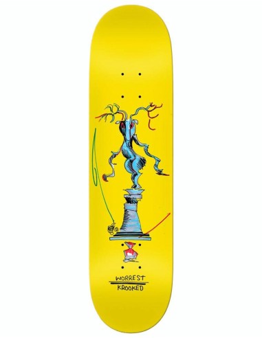 Krooked Worrest Buck Skateboard Deck - 8.5" 50-70% off 