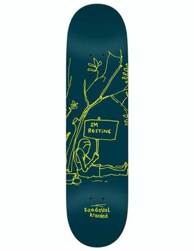 Krooked Ronnie Resting Skateboard Deck - 8.5" meilleur choix