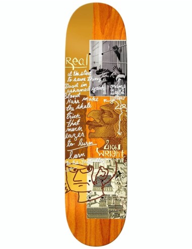 Real Zion Postcards From Mark Skateboard Deck - 8.5" Paris Déstockage Promo