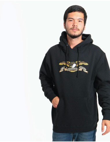 Anti Hero Eagle Pullover Hoodie - Black Véritable concentré