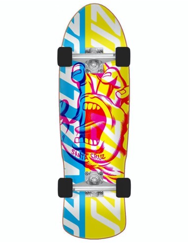 Santa Cruz Screaming Hand Overlay 80s Cruiser  - 9.42" x 31.88" sur le site 