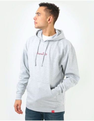 Chocolate Ribbon Chunk Pullover Hoodie - Ash destockage