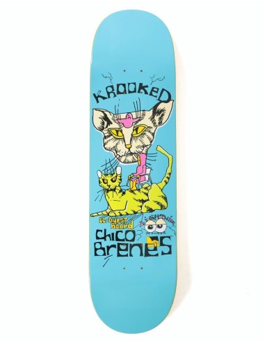 Krooked Chico Brenes Guest Pro Skateboard Deck - 8.25" Comparez et commandez 