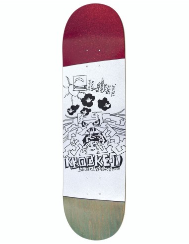 Krooked Worrest Truths Twintail Skateboard Deck - 8.3" d'Europe débarque