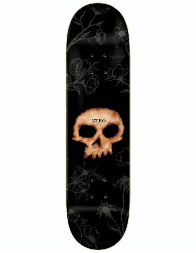 Zero Wimer Single Skull Flowers Skateboard Deck - 8.5" solde