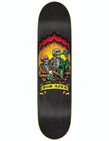 Santa Cruz Asta Dine With Me Skateboard Deck - 8" la colonne vertébrale