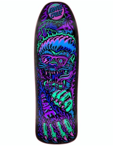 Santa Cruz Johnson Beach Wolf Preissue Skateboard Deck - 9.35" pas cher chine