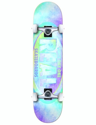 Real Oval Watercolour Complete Skateboard - 7.75" shop