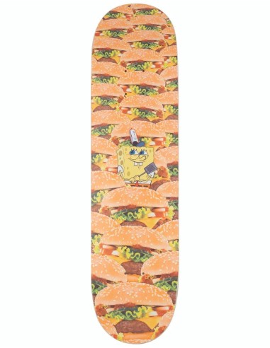 Santa Cruz x SpongeBob Krabby Patties Skateboard Deck - 8" pas cher 