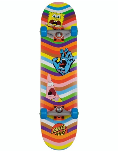 Santa Cruz x SpongeBob Waves Complete Skateboard - 7.5" est présent 