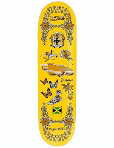 Pass Port Jamaica 'Tea Towel Series' Skateboard Deck - 8.25" s'inspire de l'anatomie humaine