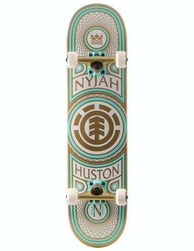 Element Nyjah Gilded TWIG Mini Complete Skateboard - 7.5" Par le système avancé 