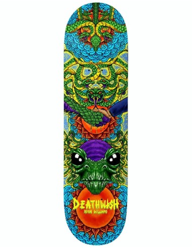 Deathwish Neen Reptilian Heritage Skateboard Deck - 8.125" la livraison gratuite