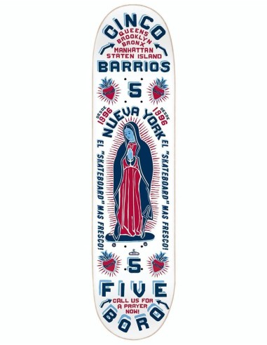 5Boro Cinco Barrios Skateboard Deck - 8.5" 2023