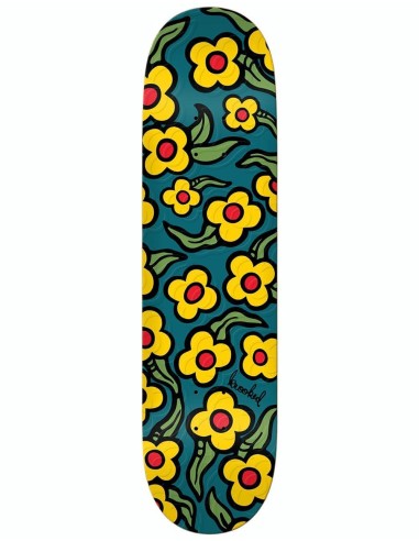 Krooked Wild Style Flowers Skateboard Deck - 8.5" les ctes