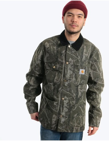 Carhartt WIP Michigan Coat - Camo Tree Green (Aged Canvas) de France