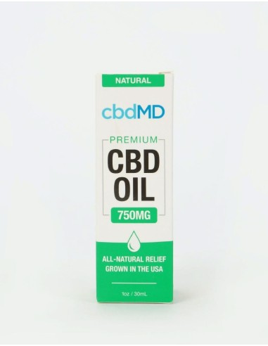 cbdMD Premium Natural CBD Oil (30ml/750mg) sélection de produits