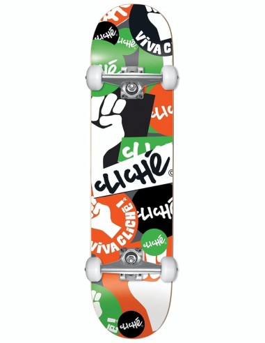 Cliché Patch Mid Complete Skateboard - 7.375" Voir les baskets