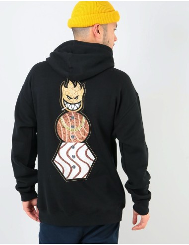 Spitfire x Quartersnacks Snackman Pullover Hoodie - Black Véritable concentré