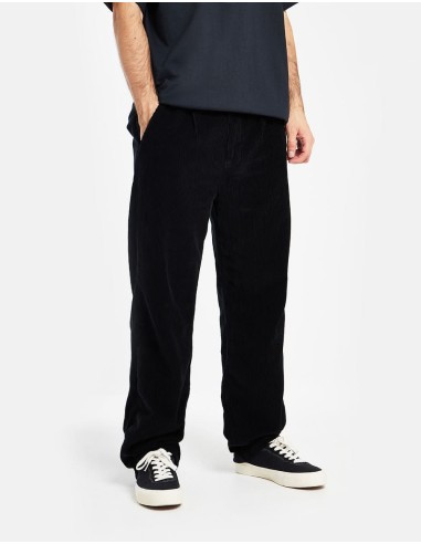 Route One Relaxed Fit Big Wale Cords - Black 50-70% off 