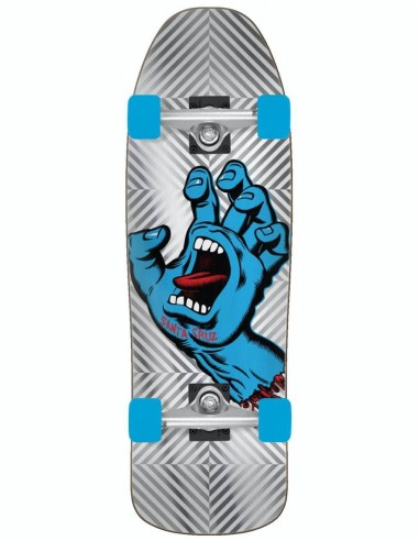 Santa Cruz Screaming Hand Foil 80s Cruiser Skateboard - 9.35" x 31.7" Véritable concentré