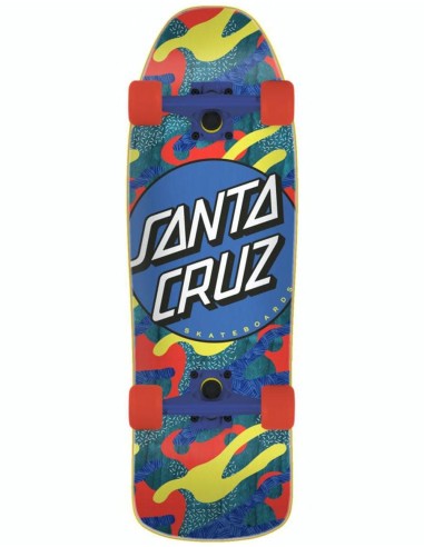 Santa Cruz Mini Primary Dot 80s Cruiser Skateboard - 8.39" x 26.09" la chaussure