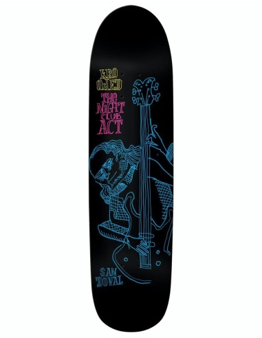 Krooked Sandoval Night Act Skateboard Deck - 8.25" pas cher