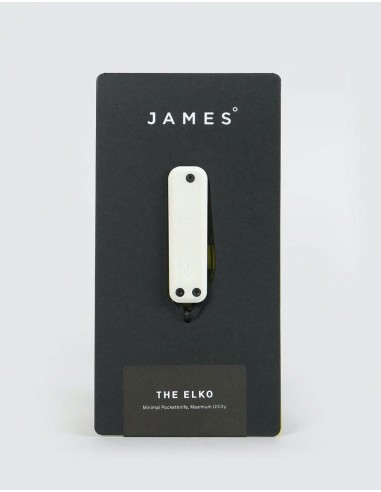 James The Elko Knife - Bone/Black basket pas cher