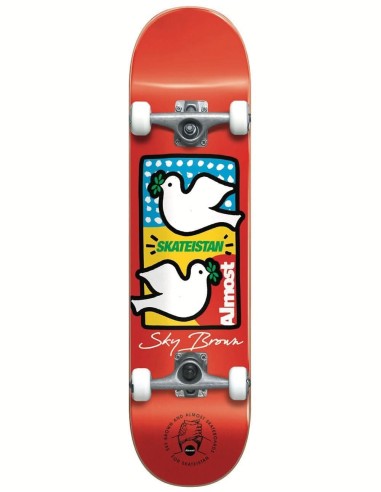 Almost x Skateistan Double Doves Complete Skateboard - 7.5" commande en ligne