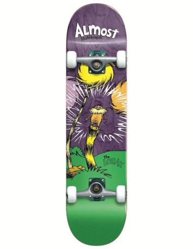 Almost x Dr. Seuss Lorax Premium Complete Skateboard - 8" pour bénéficier 