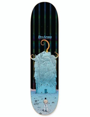 Primitive x Moebius Desarmo Major Tour Skateboard Deck - 8" une grave pollution 