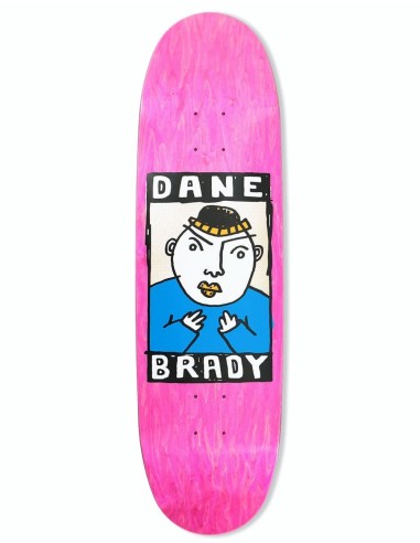 Polar Brady Portrait Skateboard Deck - FOOTBALL Shape 9.25" Vous souhaitez 