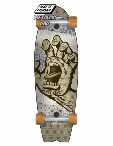 Santa Cruz Monyo Hand Shark Cruiser Skateboard - 8.8" x 27.7" Comparez et commandez 