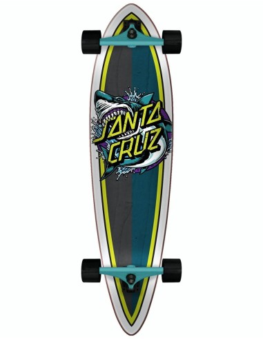 Santa Cruz Shark Dot Pintail Longboard - 39" x 9.58" 2024