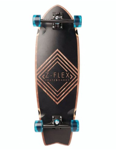 Z-Flex Black Diamond Cruiser Skateboard - 9.75" x 31" en stock