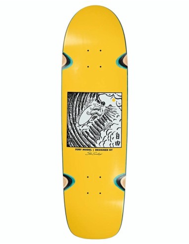 Polar Shin Freedom Skateboard Deck - SURF Shape 8.75" les ligaments