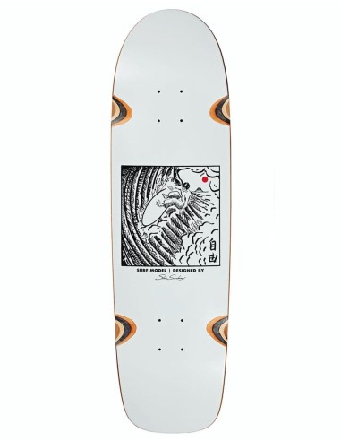 Polar Shin Freedom Skateboard Deck - SURF Shape 8.75" Par le système avancé 