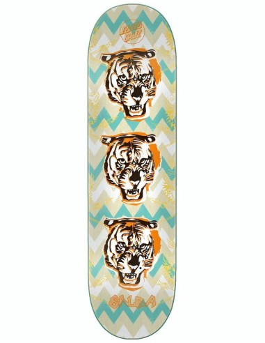 Santa Cruz Salba Tiger Stencil Skateboard Deck - 8.6" votre