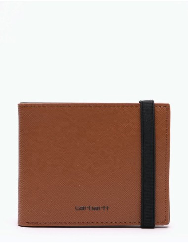 Carhartt WIP Coated Billfold Wallet - Hamilton Brown/Black pas cher