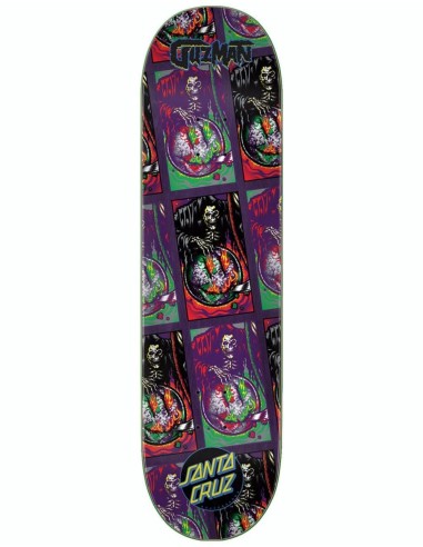 Santa Cruz Guzman Smile Tile Powerply Skateboard Deck - 8.27" Paris Déstockage Promo