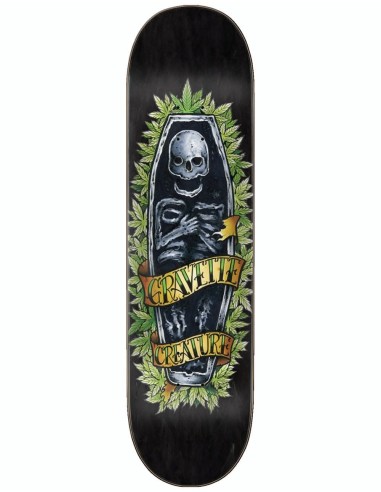 Creature Gravette Skully Skateboard Deck - 8.3" Economisez 