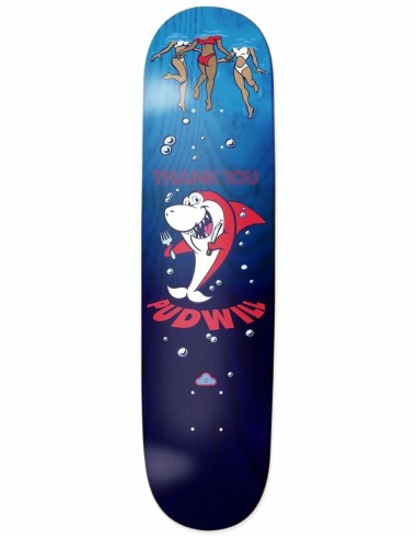 Thank You Pudwill Shark Snack Skateboard Deck - 7.75" pas chere