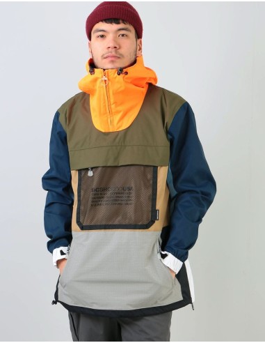 DC ASAP Anorak 2020 Snowboard Jacket - Olive Night Desert Night Camo soldes