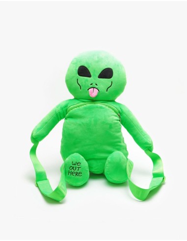 RIPNDIP Lord Alien Plush Backpack - Green paiement sécurisé