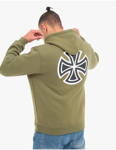 Independent Bar Cross Pullover Hoodie - Army Green de l' environnement