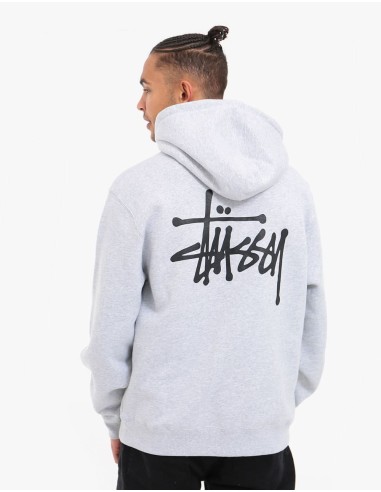 Stüssy Basic Stüssy Pullover Hoodie - Ash Heather À commander