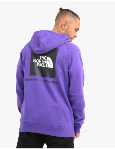 The North Face Raglan Red Box Pullover Hoodie - Peak Purple pas chere