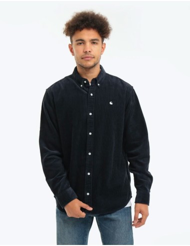 Carhartt WIP L/S Madison Cord Shirt - Dark Navy/Wax les ctes