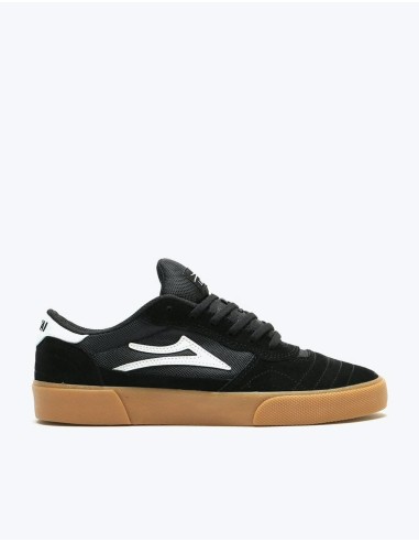 Lakai Cambridge Skate Shoes - Black/Gum Suede la colonne vertébrale