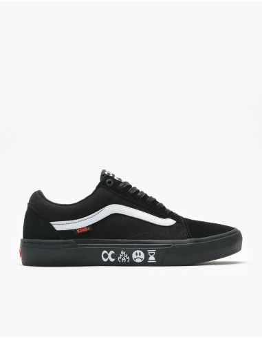 Vans Old Skool Pro BMX Skate Shoes - (Cult) Black/Black en stock